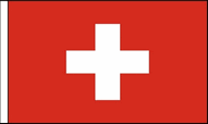 Switzerland Hand Waving Flags